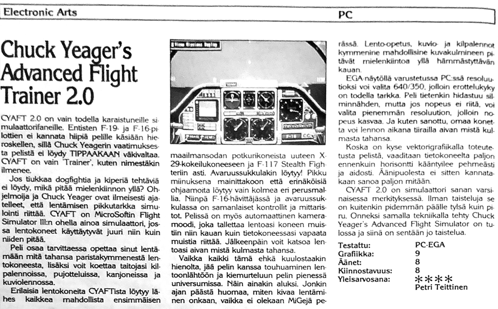 Chuck Yeager's Advanced Flight Trainer 2.0